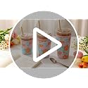Matisse Floral Reusable Neoprene Iced Coffee Sleeve 3-Pack