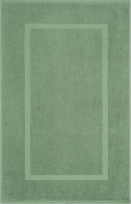 Cotton Paradise 100% Cotton Bath Mats - Soft, Absorbent, Quick-Dry Set of 2 | Sage Green, 20x34 Inches
