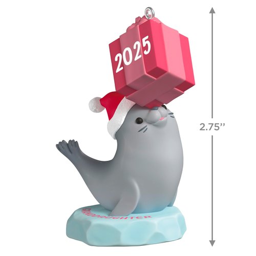 Hallmark Keepsake Christmas Ornament, Granddaughter Seal 2025