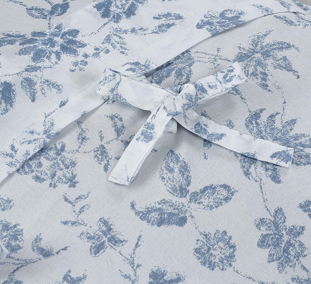 Brilliant Sunshine Blue Rose Patchwork Ruffle Pillowshams, Quilted Decorative Pillow Covers Set, Square Throw Cushion Cases for Couch, Reclining Chair, Car, Bed, 18x18, Pack of 2, Blue Rose