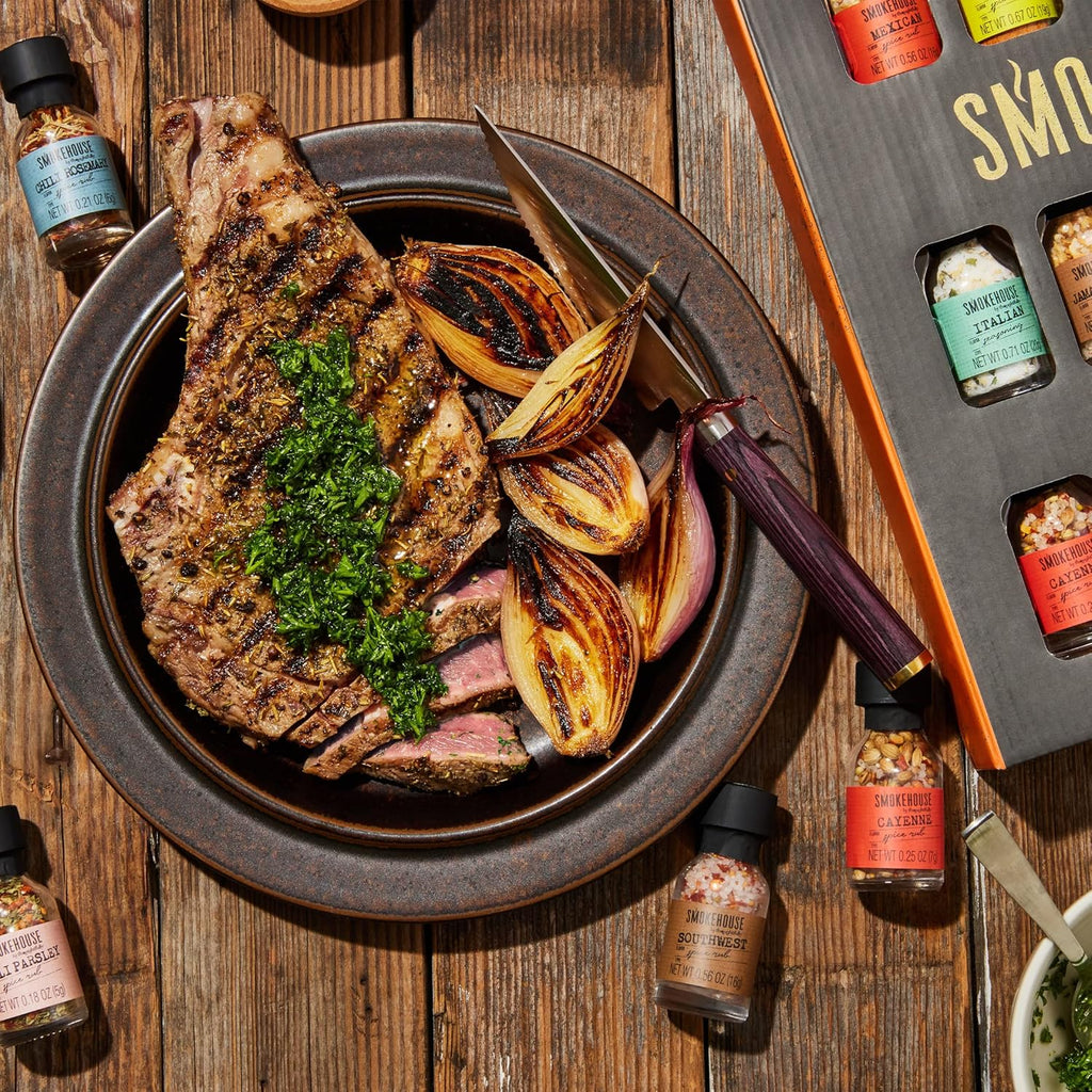 Smokehouse by Thoughtfully Ultimate Grilling Spice Set - 20 Flavor Seasoning Gift Set for BBQ Enthusiasts