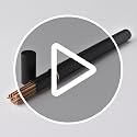 Airtight Black ABS Incense Storage Tube - 4.4/8.8 Inch Holder