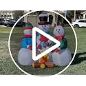 Christmas Inflatable Nativity Scene & Snowmen Bundle with LED Lights - Outdoor Decor