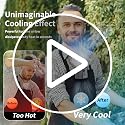 Socool Portable Waist Fan - Rechargeable Clip-On Neck Fan with 5 Speeds & Flashlight for Outdoor Use