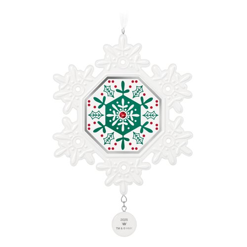 Hallmark Keepsake Christmas Ornament 2025, Snowflake 2025, Porcelain, Snowflake Gifts