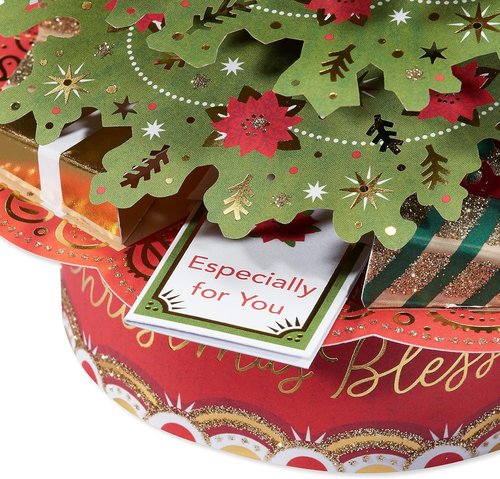 American Greetings Pop-Up Christmas Card - Magic Moments 3D Holiday Tree Design | Perfect for Blessings