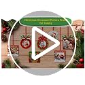 Personalized 2025 Family Christmas Ornament Photo Frame