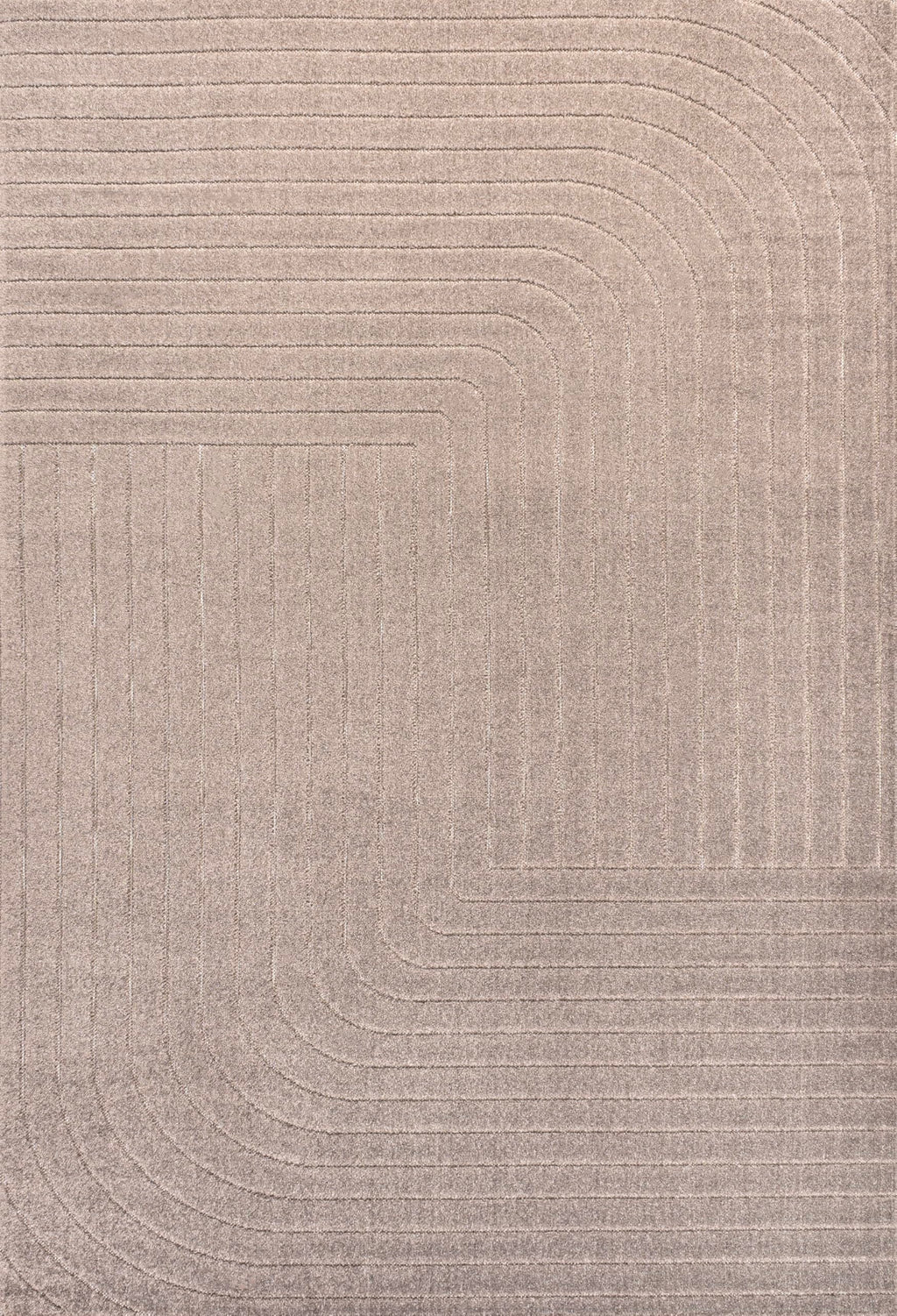 JONATHAN Y Odense High-Low Angle Light Taupe 8x10 Indoor/Outdoor Area Rug for Patio, Backyard, Living Room, Bedroom, Office, Hose-Washable (SCN101C-8)