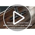 Horse Hair Vacuum Brush Attachment for Hard Floors & Delicate Surfaces - 1-1/4" Compatible