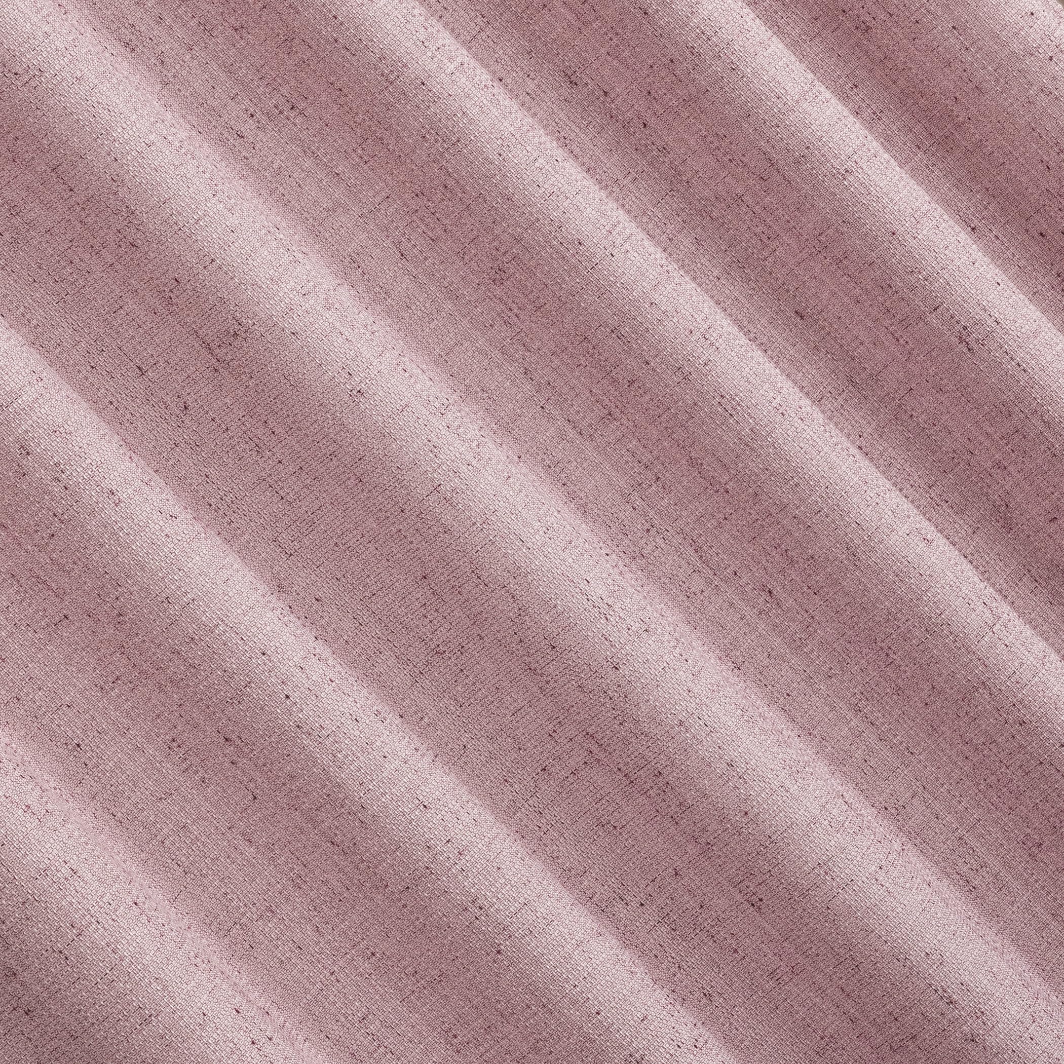 Sun Zero Roxy Generation Slub Texture Tacked Bow Semi-Sheer Tie Top Curtain Panel, 50" x 84", Pink