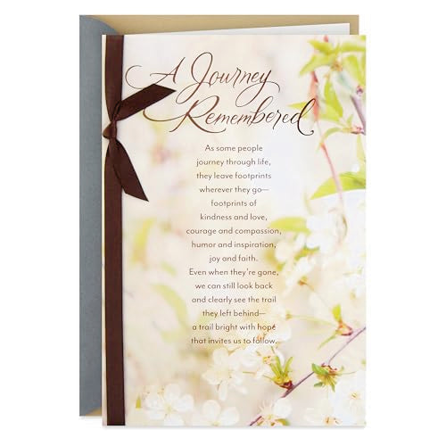 Hallmark Sympathy Greeting Card - They Leave Footprints
