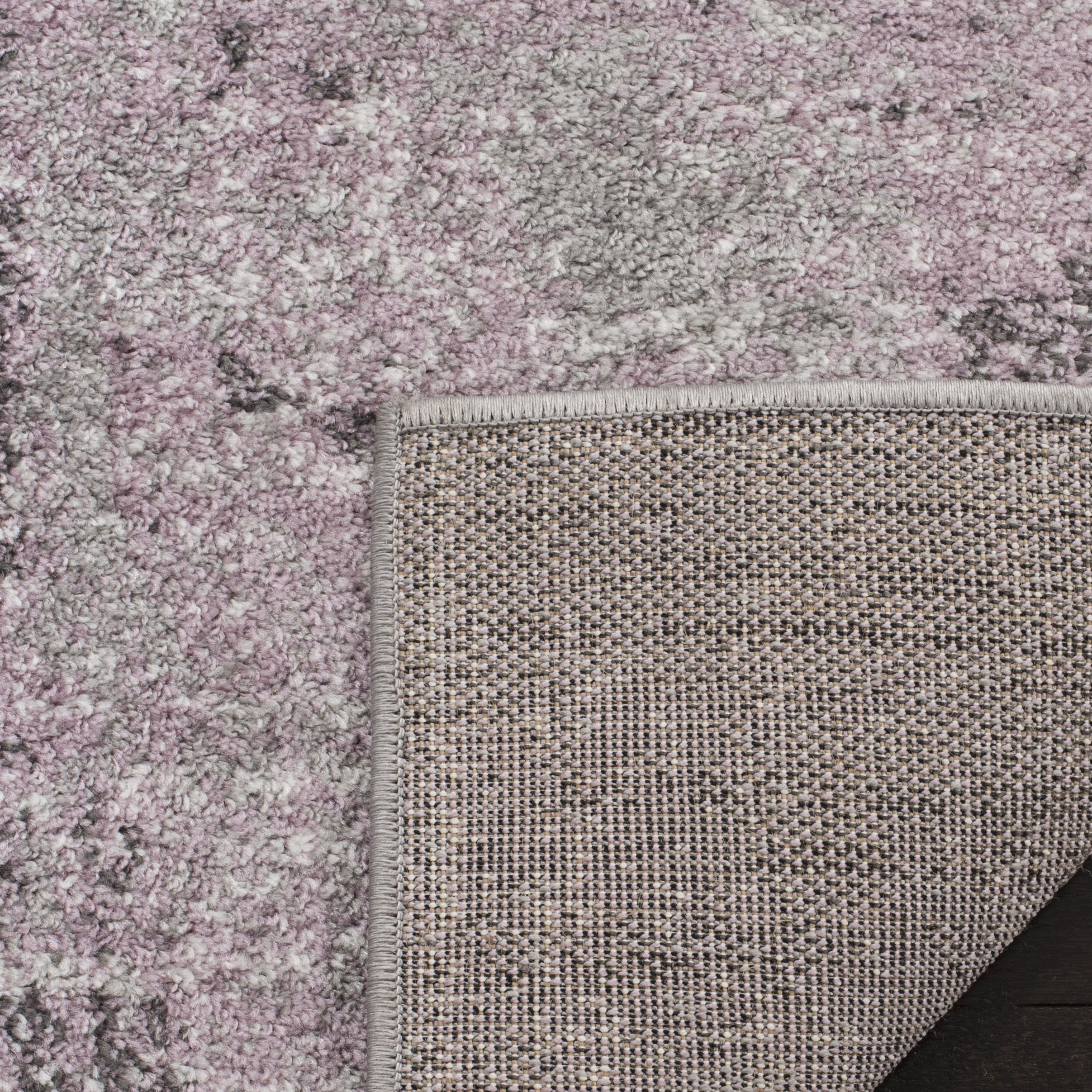 SAFAVIEH Adirondack Collection Accent Rug - 2'6" x 4', Light Grey & Purple, Modern Abstract Design, Non-Shedding & Easy Care, Ideal for High Traffic Areas in Entryway, Living Room, Bedroom (ADR130M)