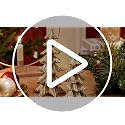 Gold Resin Christmas Tree Figurines Set - Small Holiday Tabletop Decor