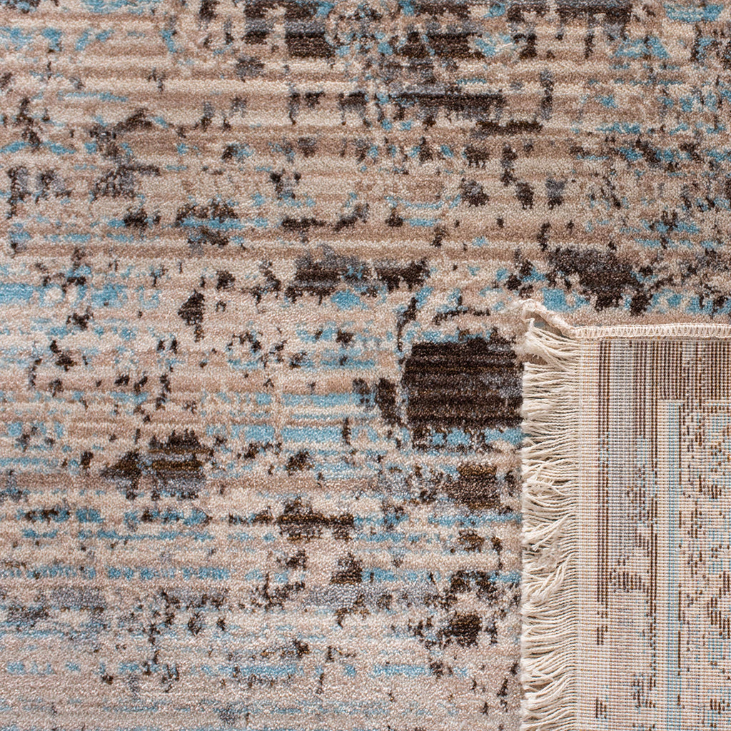 SAFAVIEH Persian Collection Accent Rug - 3' x 5', Brown & Light Blue, Oriental Distressed Design, Non-Shedding & Easy Care, Ideal for High Traffic Areas in Entryway, Living Room, Bedroom (VTP417T)