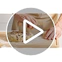 ALLTOP Stainless Steel Dough Cutter with Wooden Handle - Multipurpose Baking Tool