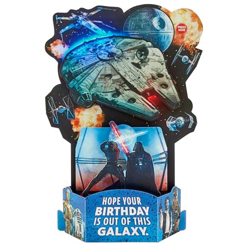 Hallmark Star Wars Pop-Up Birthday Card with Music - 3D Diorama