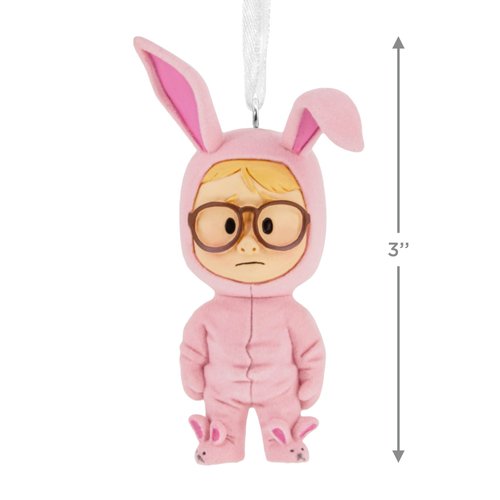 Hallmark A Christmas Story Ralphie in Bunny Suit Stylized Christmas Ornament, Christmas Movie Gifts