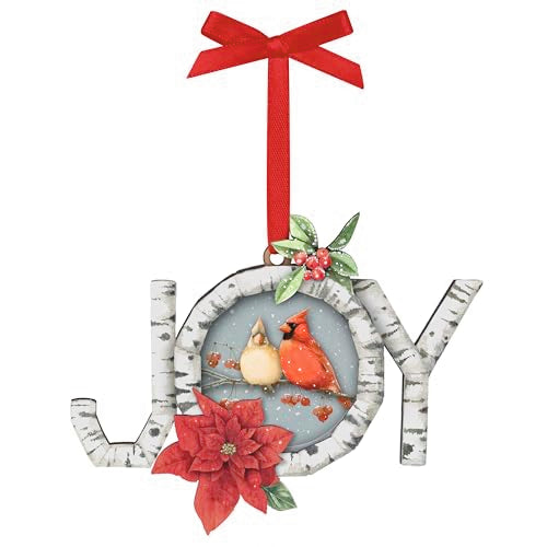 Hallmark Keepsake Christmas Ornament 2025, Marjolein Bastin Charming Cardinals, Papercraft, Gifts for Nature Lovers