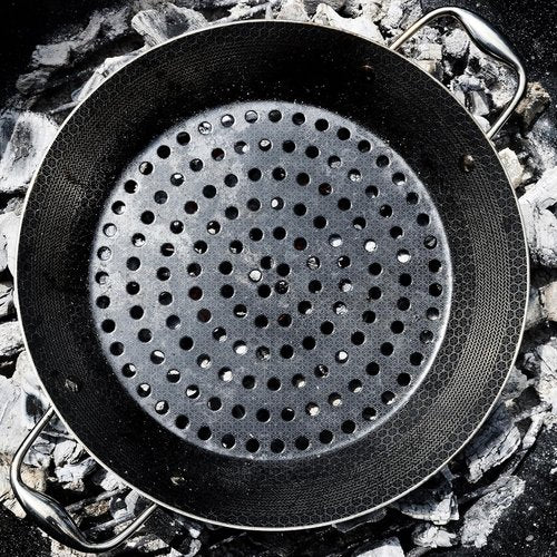 HexClad Hybrid Nonstick Grill Pan - Dishwasher-Safe & Oven-Safe Up to 900°F | Perfect for BBQ Cooking