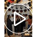 2026 Black and Red Graduation Banner Set - 2pcs Congrats Grad Decor