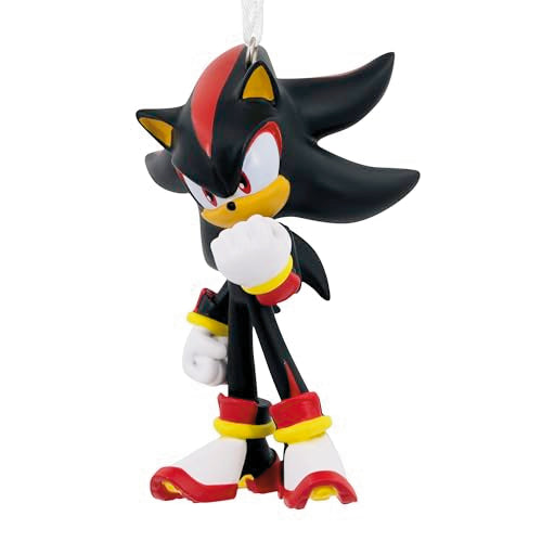 Shadow the Hedgehog Christmas Ornament - Sonic Video Game Holiday Decor