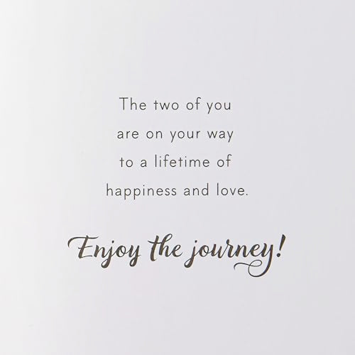 Hallmark Enjoy the Journey Wedding Card for Bridal Shower & Engagement