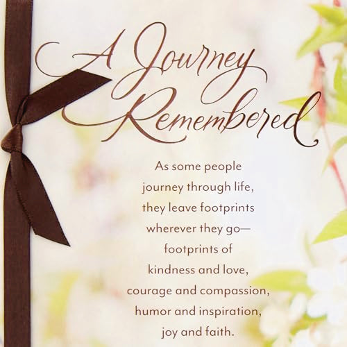 Hallmark Sympathy Greeting Card - They Leave Footprints