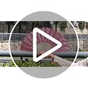 EOSAU 9-Inch Pink Glitter Folding Hand Fan - Women’s Clacking Rave Fan