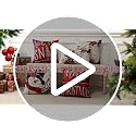 Merry Christmas Throw Pillow Covers 18x18 Inch Set of 4 - Red