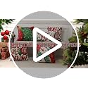 OTOSTAR Christmas Throw Pillow Covers 20x20 Inch, Set of 4 Red Holiday Decor