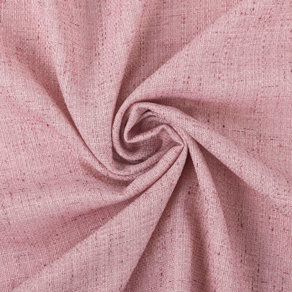 Sun Zero Roxy Generation Slub Texture Tacked Bow Semi-Sheer Tie Top Curtain Panel, 50" x 84", Pink