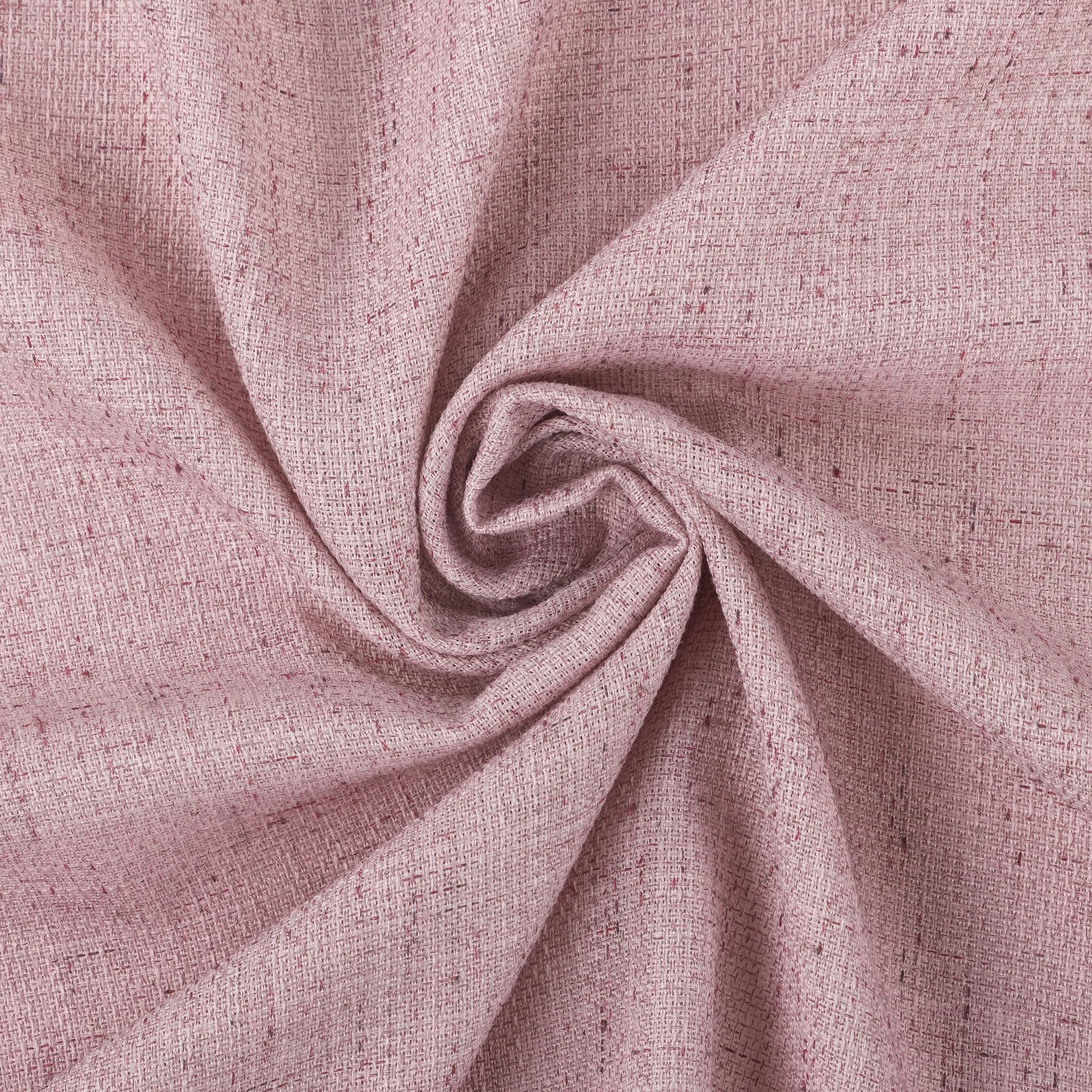 Sun Zero Roxy Generation Slub Texture Tacked Bow Semi-Sheer Tie Top Curtain Panel, 50" x 84", Pink