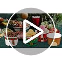 Large Christmas Snack Cups 16 Oz Pack of 100 Disposable Paper Bowls with Santa Snowman Elk Elf Designs