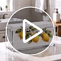Kortimu Crystal Clear Guest Towel Holder 1 Pack Acrylic Napkin Dispenser for Bathroom