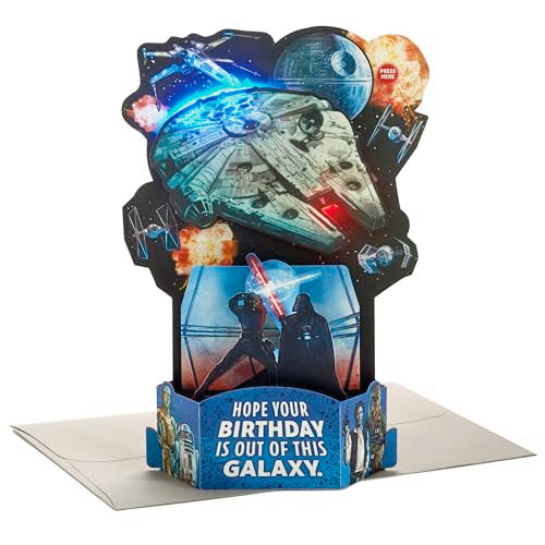Hallmark Star Wars Pop-Up Birthday Card with Music - 3D Diorama