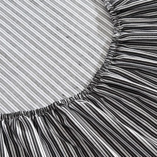 Kenneth Cole - Queen Sheet Set, Super Soft Wrinkle-Resistant Bedding with Bonus Pillowcases, Striped Home Decor, Oeko-Tex Certified (Twill Stripe Texture Black, Queen)
