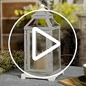 White Rustic Metal Candle Holders 12-Inch Tall Farmhouse Decor