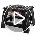 Collapsible Step Stool - Lightweight 7.5 Inch Folding Stool for Kids & Adults