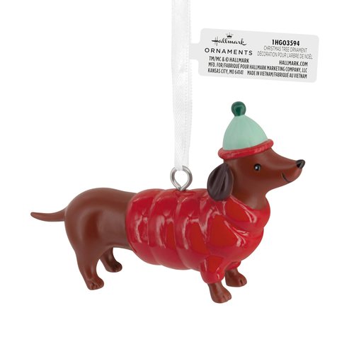 Hallmark Cool Dachshund Christmas Ornament, Pet Gifts