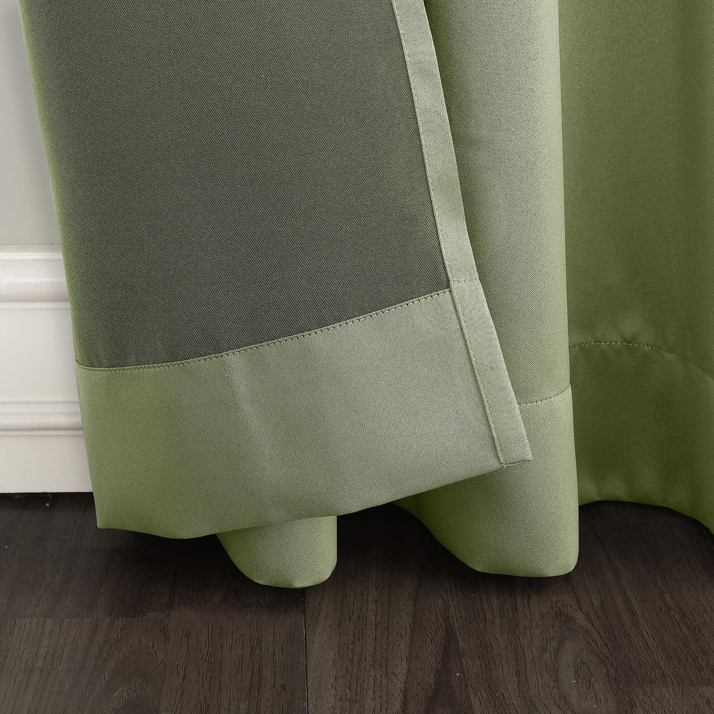 Sun Zero - 53408 Becca Energy Efficient Grommet Curtain Panel, 40" x 84", Sage Green
