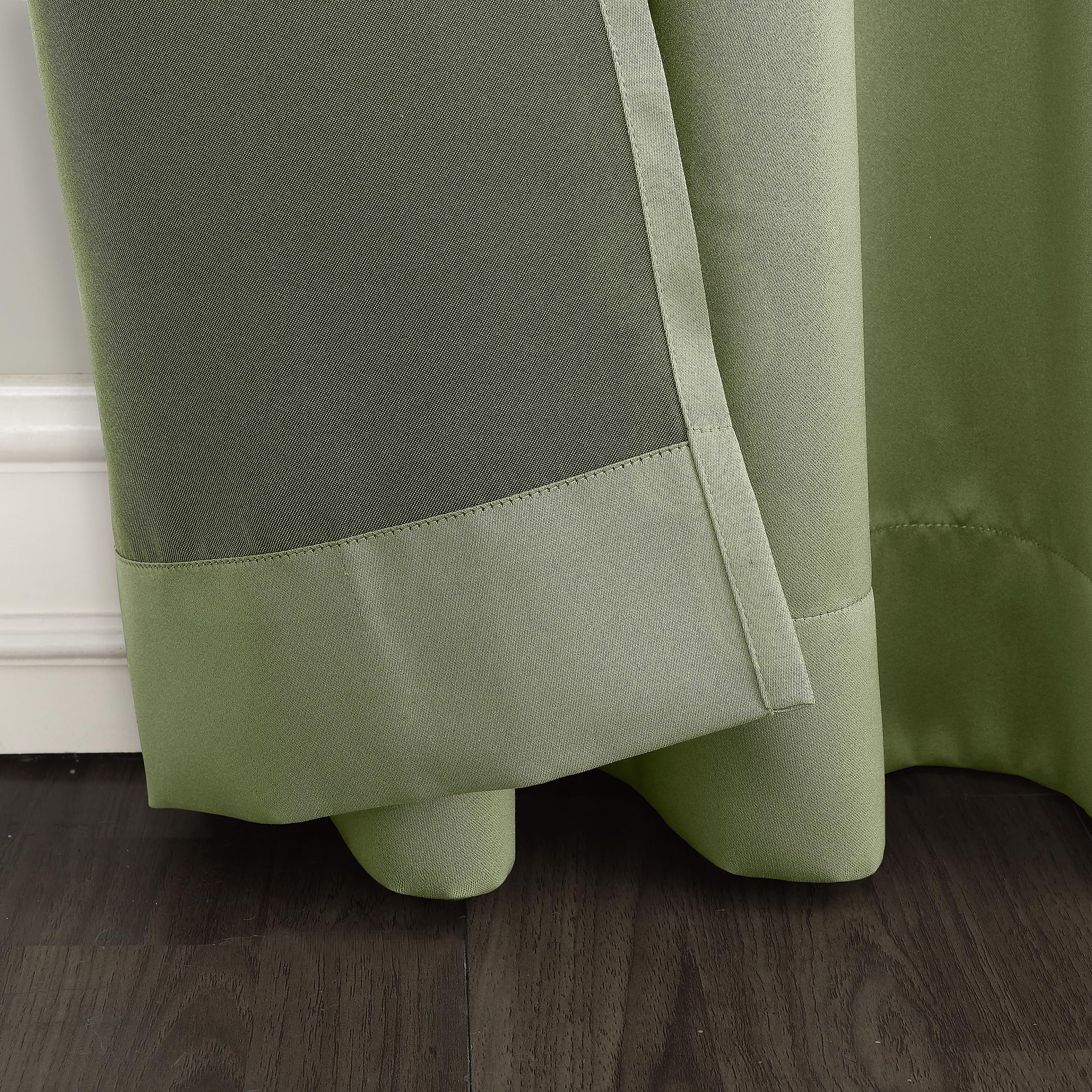 Sun Zero - 53408 Becca Energy Efficient Grommet Curtain Panel, 40" x 84", Sage Green