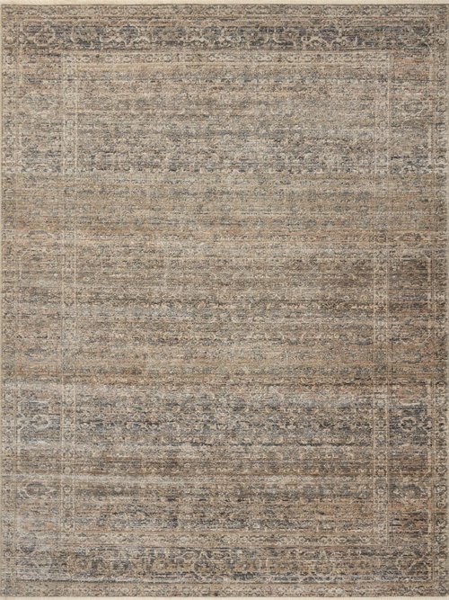 Loloi Amber Lewis Molly Collection MOL-04 Navy/Blush 3'-0" x 5'-0" Low Pile Accent Rug
