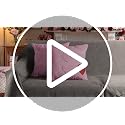 4TH Emotion Valentine's Day Faux Fur Pillow Covers, Pink 18x18 Inch Set of 2