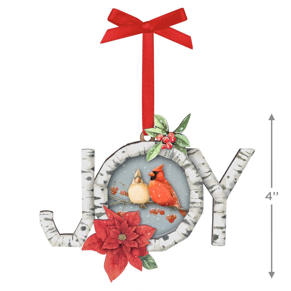 Hallmark Keepsake Christmas Ornament, Marjolein Bastin Charming Cardinals, Papercraft, Gifts for Nature Lovers