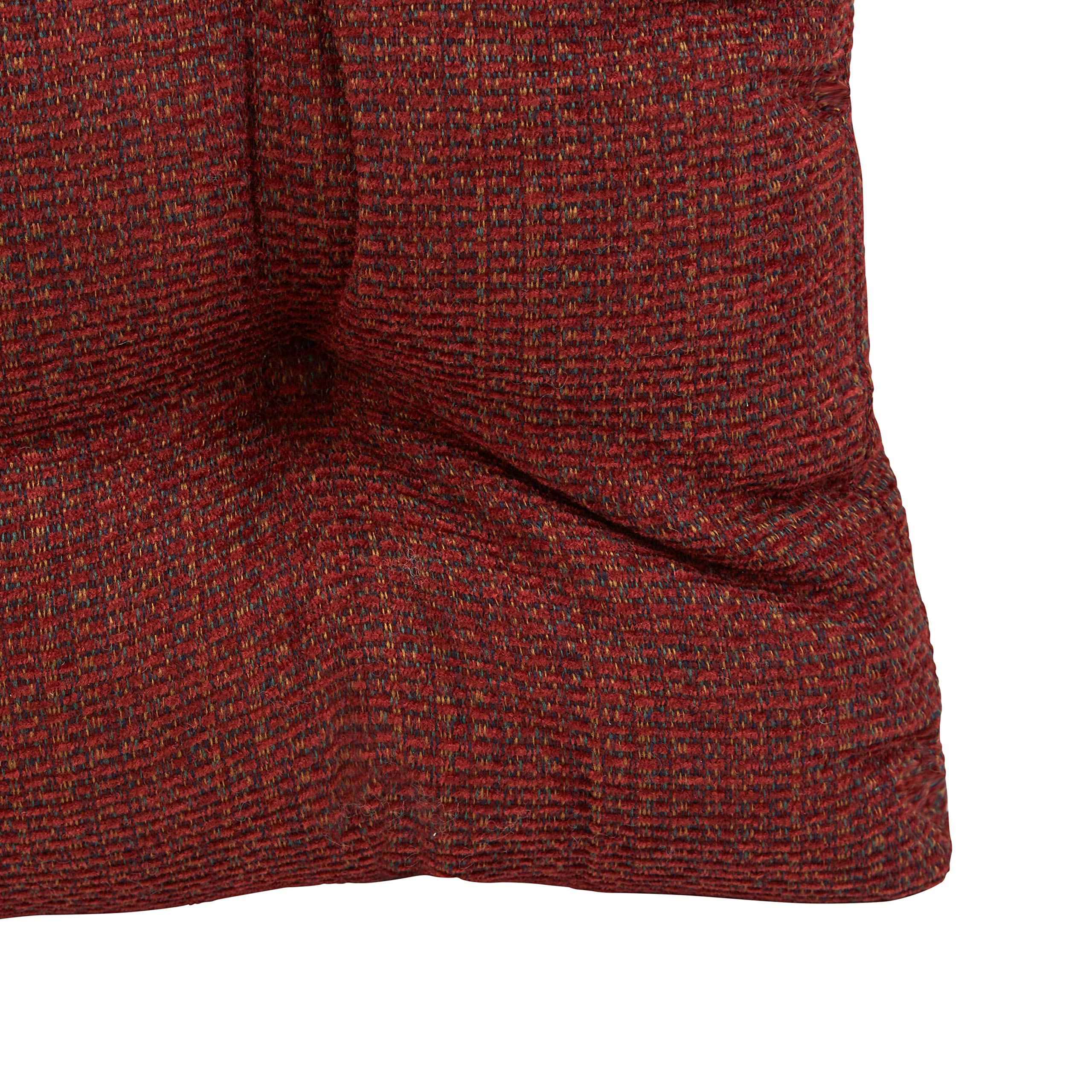 Klear Vu Gripper Overstuffed Universal Non-Slip Dining Chair Cushions for Kitchen Decor or Office Use, U-Shaped Skid-Proof Seat Pad, 15x15 Inches, 8 Count (Pack of 1), Waffle Deep Red
