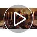 Christmas Advent Wreath Candle Holder - Standing Style with Flameless Candles