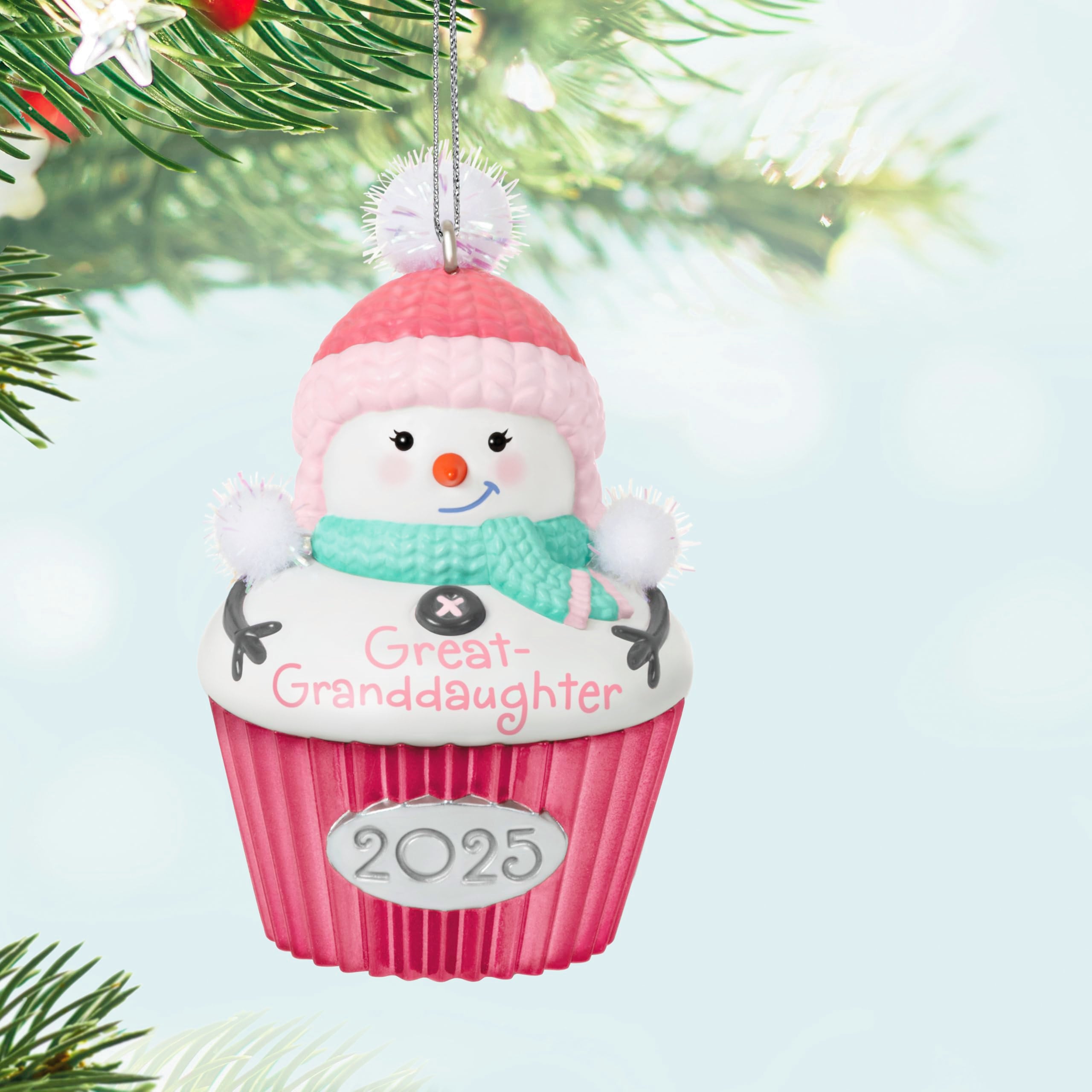 Hallmark Keepsake Christmas Ornament, Great-Granddaughter Cupcake 2025