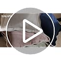 HALANS Scalloped Pink Pillow Cover, 20x20 Inch Boho Textured Throw Pillow