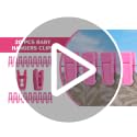 20-Pack Pink Plastic Hanger Clips for Baby Clothes & Pants