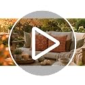 Auomily Fall Pumpkin Chenille Pillow Covers, 18x18, Set of 2, Orange